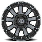 XD Series Gauntlet 20x10 -18 8x165.1mm 125.1mm Satin Black Gray Tint