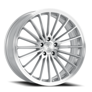Dolce Performance Ghost 20x8.5 +28 5x120mm 72.56mm Gloss Silver Machined Face
