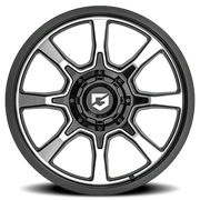 Gear Off Road Glock 20x9 +18 8x165.1mm 125.2mm Gloss Black Machined