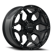 RTX Offroad Goliath 17x9 -15 5x127mm 71.5mm Satin Black Milled Rivets