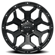RTX Offroad Goliath 18x9 +0 6x139.7mm 106.1mm Satin Black Milled Rivets