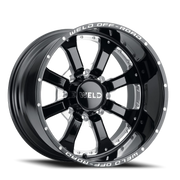WELD Granada Eight 20x10 -18 8x170mm 125.1mm Gloss Black Milled