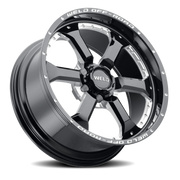 WELD Granada Six 20x9 +20 6x135mm 87.1mm Gloss Black Milled