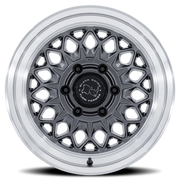 Black Rhino Graz 17x8.5 +25 6x139.7mm 106.1mm Gloss Gunmetal Machined Lip