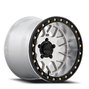 KMC Grenade Beadlock UTV 15x6 +38 5x114.3mm 72.56mm Machined Silver