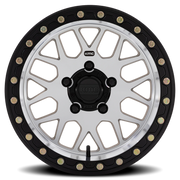 KMC Grenade Beadlock UTV 15x10 +0 5x114.3mm 72.56mm Machined Silver