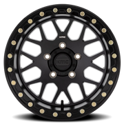 KMC Grenade Beadlock UTV 14x7 +38 4x110mm 86mm Satin Black