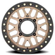 KMC Grenade Beadlock UTV 15x7 +10 4x110mm 86mm Satin Bronze