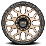 KMC Grenade Off-Road 17x9 -12 6x139.7mm 106.25mm Matte Bronze Matte Black Lip