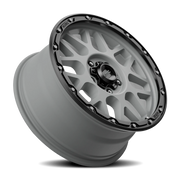KMC Grenade Off-Road 18x8.5 +0 5x127mm 78.3mm Matte Gray Matte Black Lip