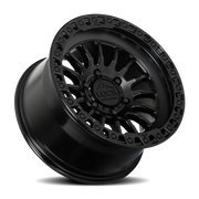 Lock Offroad Grit 17x9 +1 6x139.7mm 106.2mm Matte Black Gloss Black Ring