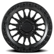 Lock Offroad Grit 17x9 -12 5x127mm 71.5mm Matte Black Matte Black Ring