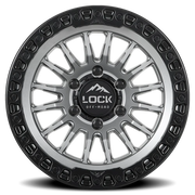 Lock Offroad Grit 17x8.5 +25 6x139.7mm 95.1mm Matte Grey Ma