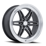 American Racing Groove 6 Drag 20x9.5 +25 6x135mm 87.1mm Anthracite Diamond Cut Lip