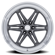 American Racing Groove 6 Drag 20x9.5 +25 6x135mm 87.1mm Anthracite Diamond Cut Lip