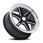 American Racing Groove 6 Drag 17x10 +35 6x139.7mm 78.1mm Gloss Black Milled-Diamond Cut Lip