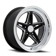 American Racing Groove 20x10 -20 5x127mm 78.1mm Gloss Black Diamond Cut Lip