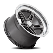 American Racing Groove 18x8 +0 5x127mm 78.1mm Anthracite Diamond Cut Lip