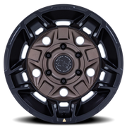 Black Rhino Guard 17x8.5 +0 5x127mm 71.5mm Burnt Bronze Matte Black Lip