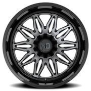 XD Series Gunner 20x10 -18 5x127mm 78.1mm Gloss Black Machined-Gray Tint
