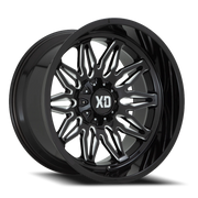 XD Series Gunner 20x10 -18 5x127mm 78.1mm Gloss Black Milled