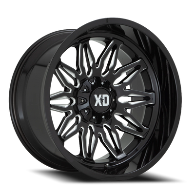 XD Series Gunner 22x10 -18 5x127mm 78.1mm Gloss Black Milled