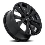 RTX OE HD-01 17x7.5 +45 5x114.3mm Gloss Black