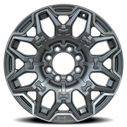OE Wheels HM02 22x9.5 +33 8x165.1mm 116.7mm Gloss Gunmetal Machined
