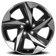 OE Wheels HY12 17x7 +49 5x114.3mm 67.1mm Gloss Black Machined