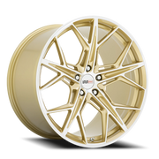 Cray Hammerhead 19x9 +38 5x120mm 67.06mm Gloss Gold Mirror Cut Face