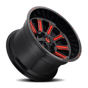 Fuel Hardline 20x10 -18 8x170mm 125.1mm Gloss Black Candy Red