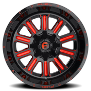 Fuel Hardline 20x9 +2 6x135mm 106.1mm Gloss Black Candy Red