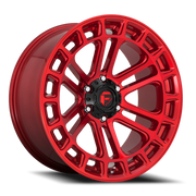 Fuel Heater 17x9 -12 6x135mm 87.1mm Machined Candy Red