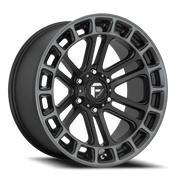 Fuel Heater 20x9 +1 6x135mm 87.1mm Matte Black Machined-Double Dark Tint