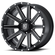 XD Series Heist 20x10 -24 5x150mm 72mm Satin Black Milled