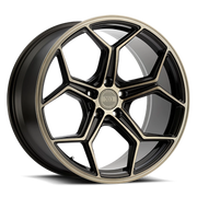XO Luxury Helsinki 22x10.5 +20 5x115mm 71.5mm Dark Bronze Brushed Bronze Face