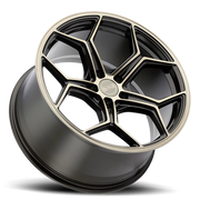 XO Luxury Helsinki 22x10.5 +20 5x115mm 71.5mm Dark Bronze Brushed Bronze Face