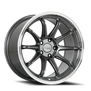 Katana Hiro HR06 18x10.5 +22 5x120mm 74.1mm Gloss Gunmetal Machined Lip