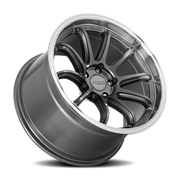 Katana Hiro HR06 18x8.5 +35 5x112mm 66.6mm Gloss Gunmetal Machined Lip