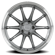 Katana Hiro HR06 18x10.5 +22 5x100mm 73.1mm Gloss Gunmetal Machined Lip
