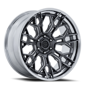 Fuel Hive 20x9 +1 6x139.7mm 106.1mm Gloss Gunmetal Chrome Lip