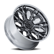 Fuel Hive 20x9 +1 6x139.7mm 106.1mm Gloss Gunmetal Chrome Lip