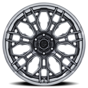 Fuel Hive 20x9 +1 6x139.7mm 106.1mm Gloss Gunmetal Chrome Lip