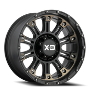 XD Series Hoss II 20x12 -44 5x127mm 72.6mm Satin Black Machined-Dark Tint