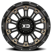 XD Series Hoss II 20x10 -24 6x139.7mm 106.25mm Satin Black Machined-Dark Tint
