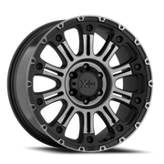 XD Series Hoss II 20x9 +18 5x150mm 110.5mm Satin Black Machined-Gray Tint