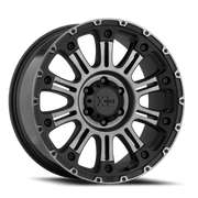 XD Series Hoss II 20x10 -24 8x170mm 125.5mm Satin Black Machined-Gray Tint