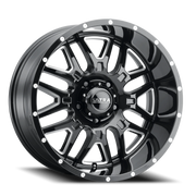 Ultra Hunter 203 20x10 -25 5x127mm 78mm Gloss Black Milled Accents-Clear Coat