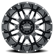 Ultra Hunter 203 17x9 +10 5x127mm 78mm Gloss Black Milled Accents-Clear Coat