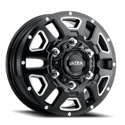 Ultra Hunter Van Dually 16x6 -130 6x180mm 138.8mm Gloss Black Milled Spokes